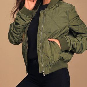 Quilted Bomber Jacket *New with tags